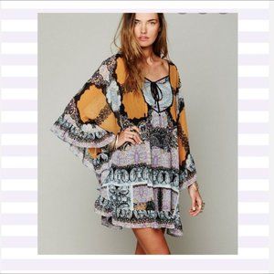 Free People Marla Dreams Kaftan Kimono Dress Size Small